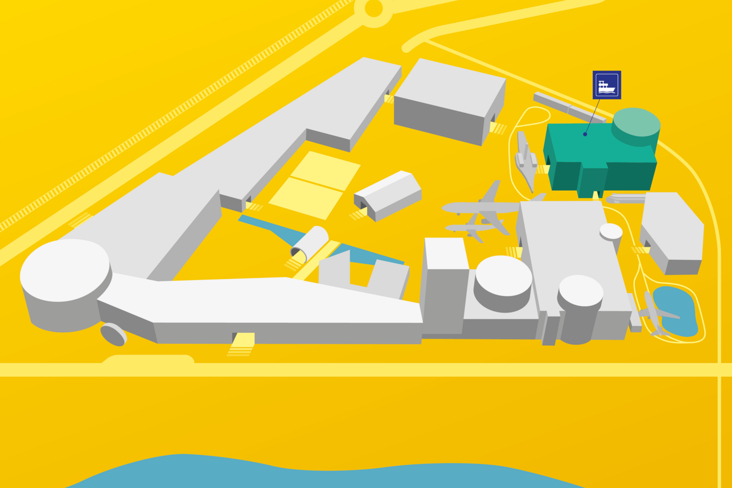 Lage Halle Schifffahrt & Tourismus