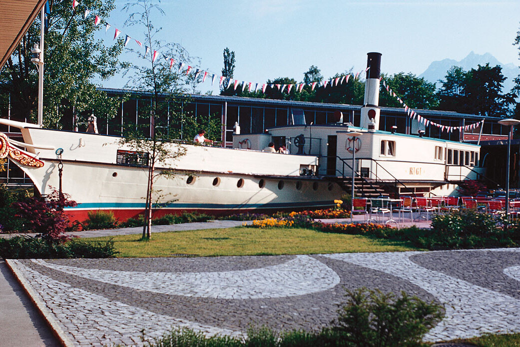 1995: Das DS Rigi als Musuems-Restaurant