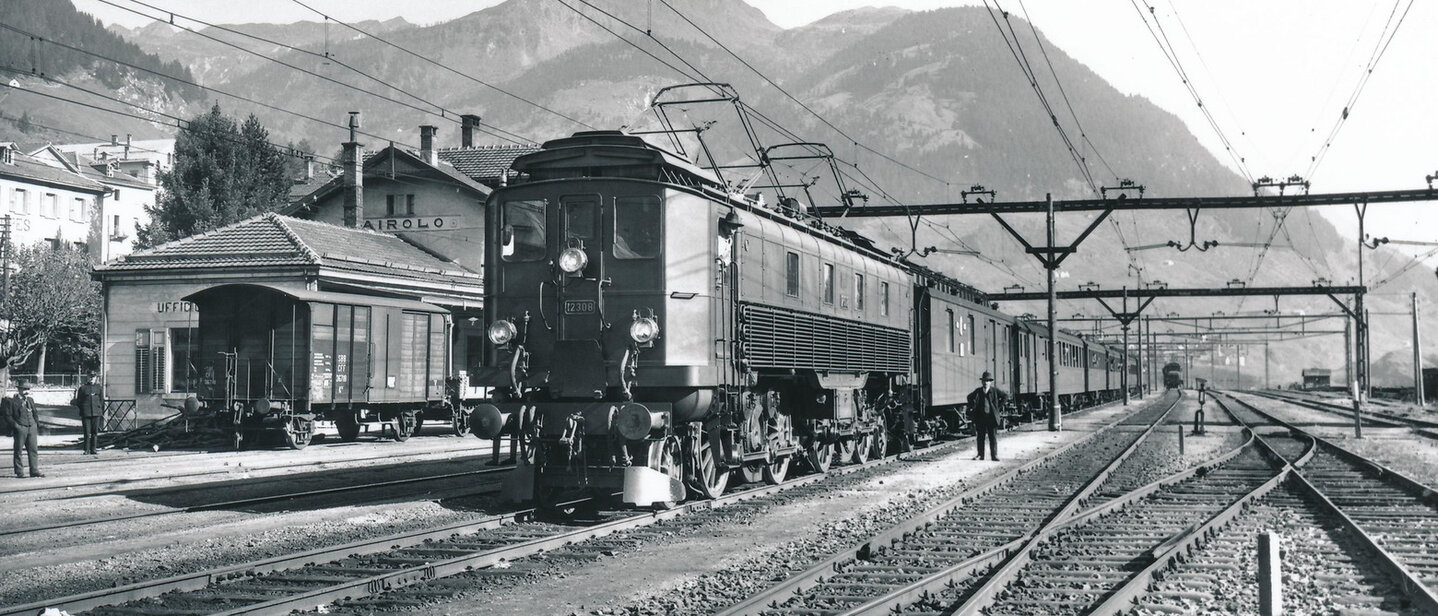 Elektrolokomotive in Airolo