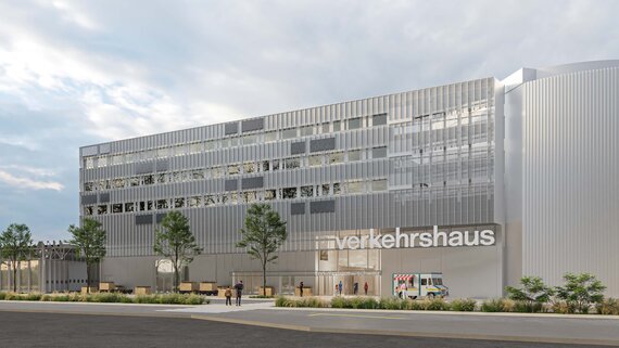 Visualisierung vom neuen Gebäude House of Energy im Verkehrshaus.