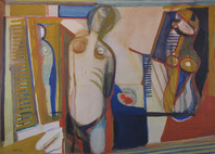 Serge Brignoni (1903-2002)
Weiblicher Akt im Interieur, 1931
Öl auf Leinwand, 80 x 115 cm
Kunstsammlung Robert Spreng, Reiden
© Nachkommen des Künstlers