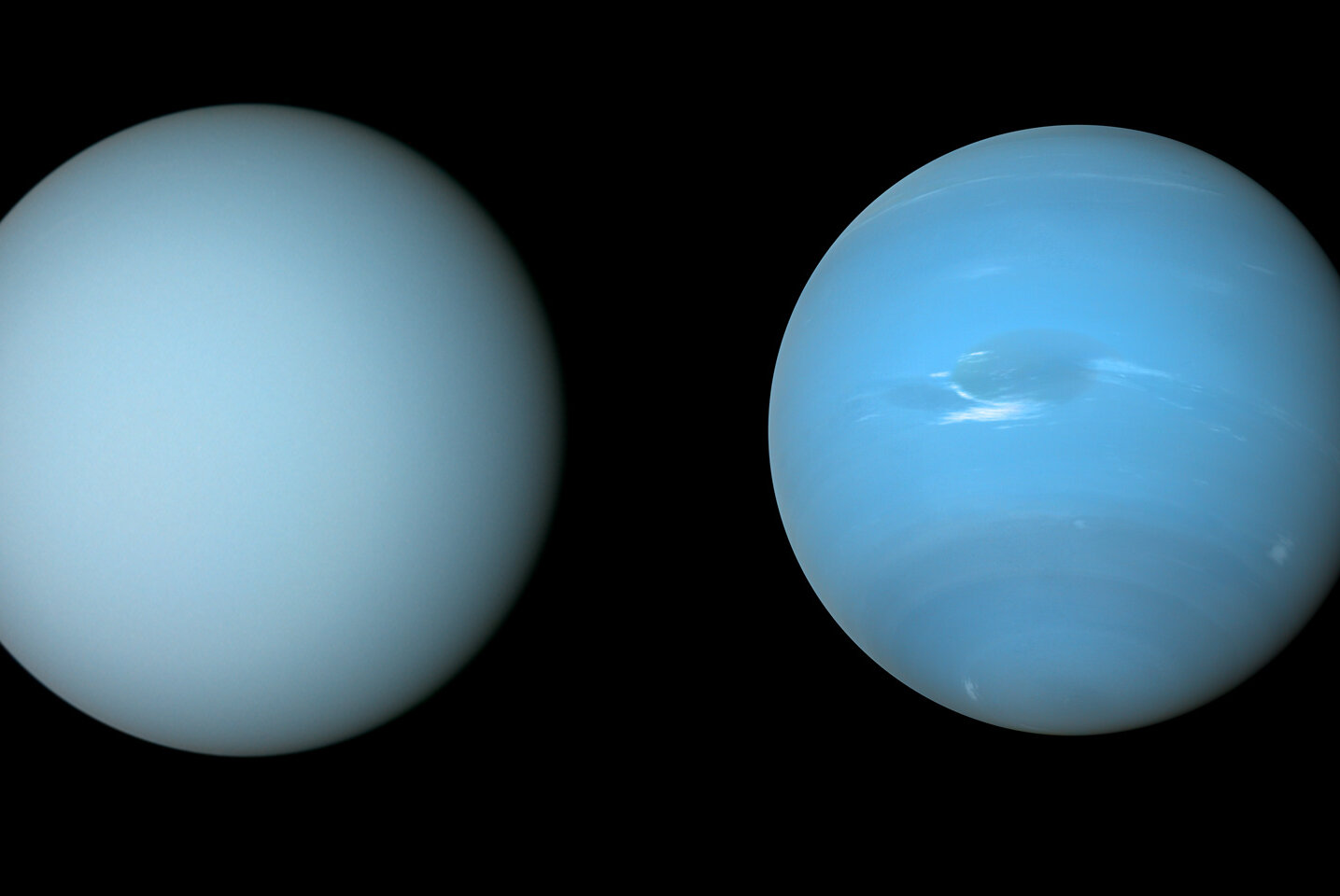 Planeten Uranus und Neptun