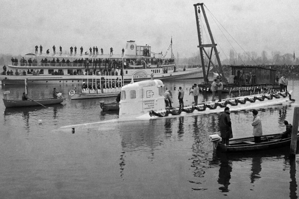 1964: Offizielle Einwasserung in Le Bouveret