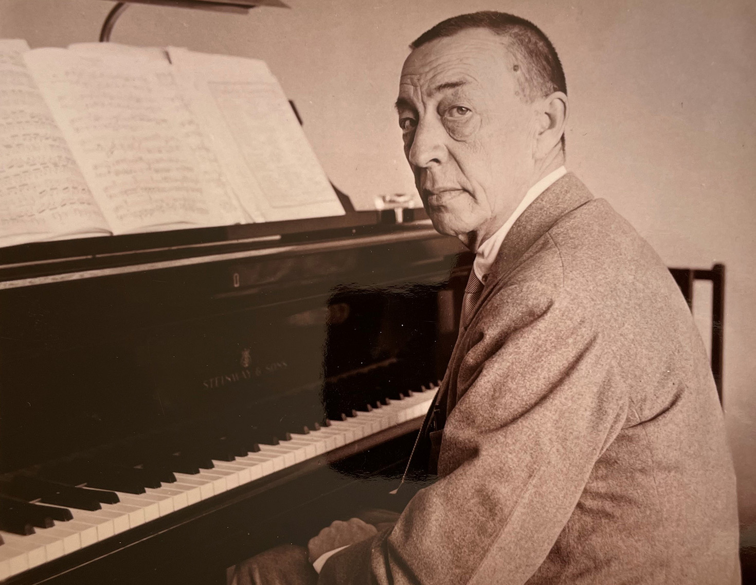 Sergei Rachmaninoff am Flügel